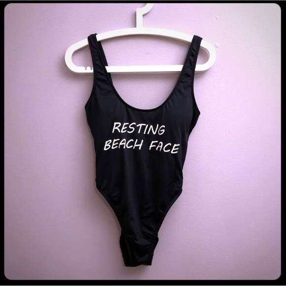 The Bikini Lab- Black Resting Beach Face - Picture 3 of 4